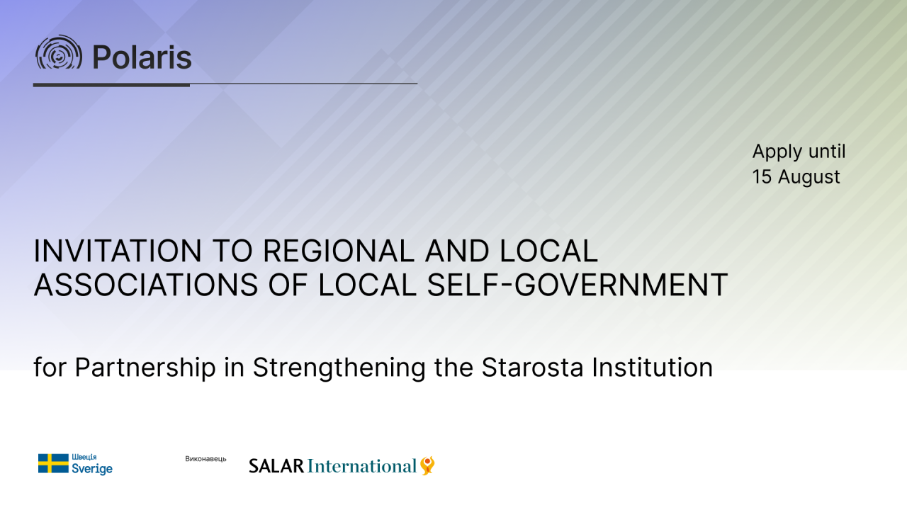 Invitation to Regional and Local Associations of Local Self-Government for Partnership in Strengthening the Starosta Institution